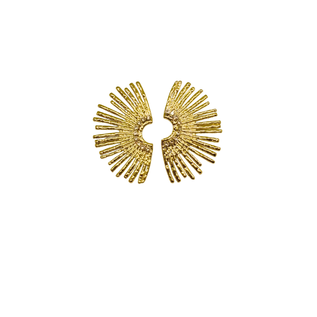 Golden Sunflower earrings