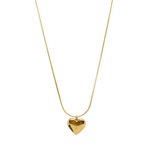 Crooked heart necklace
